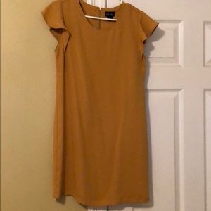 Mustard yellow sheath dress